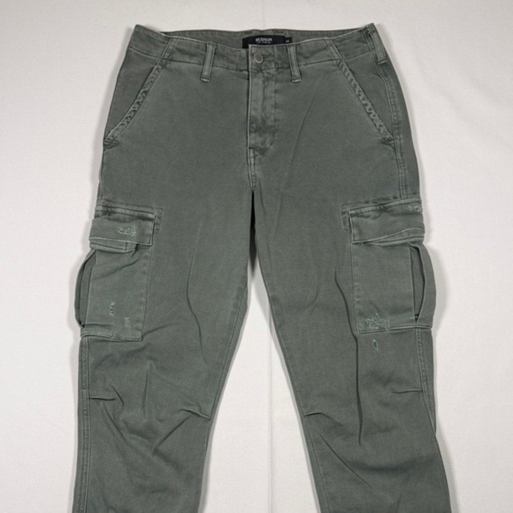 Hudson Los Angeles Womens Olive Green Cargo Pants Stretch Utility Size 25 - Picture 3 of 10